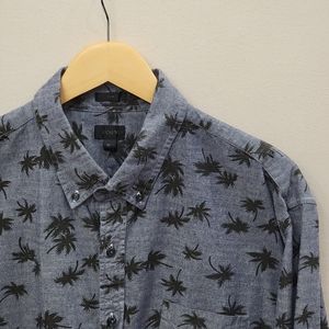 J. Crew Palm Patterned Buttton Down XL